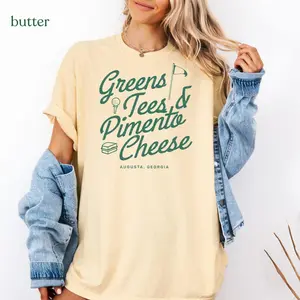 [Sale off up to 50%] Greens Tees Pimento Cheese Shirt, Augusta Georgia Golf Tee, Vintage Golf Shirt, Retro Masters Inspired Tee, Golf Lover Gift, Comfort Colors