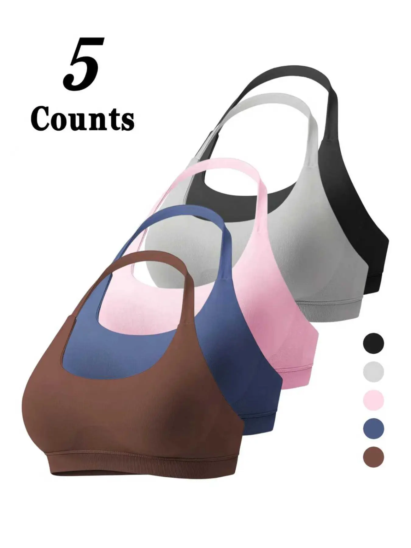 Women's Multifunctional Quick-Dry Sweat-Wicking Halter Sports Bra, Sporty Workout Bra, Tank Top for Gym, Yoga and Golf, Summer Athletic Wear, Sport Bras