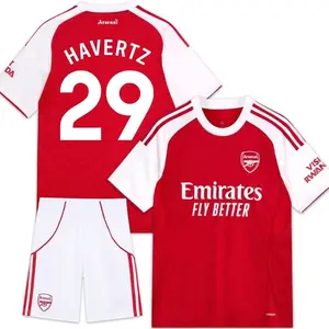Kai Havertz 29 25/26 Arsenal Home Full Set Soccer Kit, Premium Fabric Match Style Set C