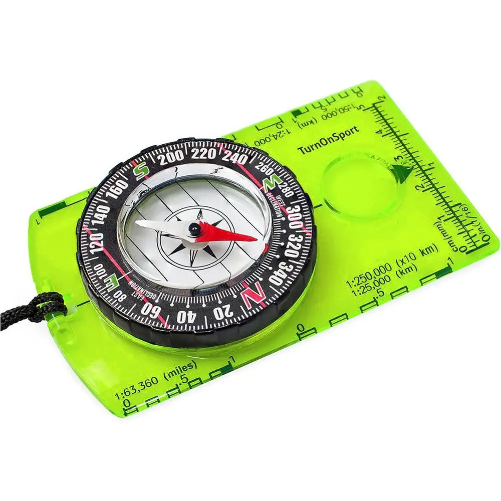 Compass, 1 Set Portable Compass with Lanyard, Directional Compass for Outdoor Hiking, Camping and Backpacking, Survival Gift for Children
