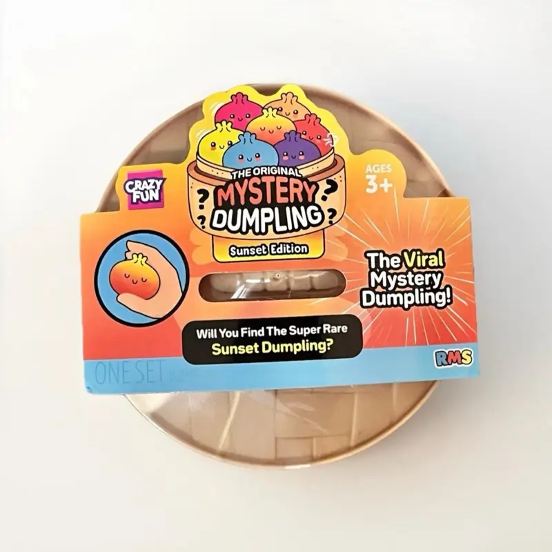 Dumpling The original Mystery Squishy RMS 100% - Sunset - Tie-Dye - Glitter - Orange - Shark - Seashell - Flower - Holographic - Golden - Limited Edition