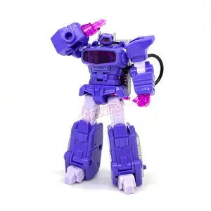 10cm Transformable Toy Shockwave Soundwave Powerglide Small Scale G1 Animated Robot Model Figurine Boy Gift