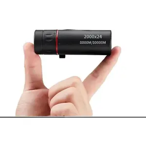 2000X24 Monocular Focus Optics Telescope onocular Power for Adults with Phone AdapterNight Vision Monocular Lightweight Pocket Monoscope with for Adults Teenager, 8000M/80000M Gifts