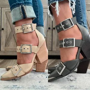 ‘On Point’ Strappy Buckle Heels