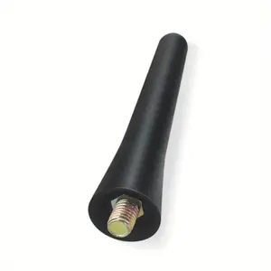 1pc 2.6 Inch Universal Car Radio Antenna Pole Rubber Mini Short Receiver Pole FM AM Roof Mount Car Antenna Screws Car Accessory Tool Replacement Antenna
