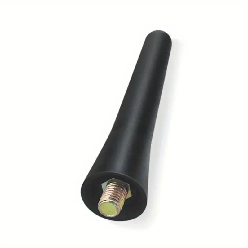 1pc 2.6 Inch Universal Car Radio Antenna Pole Rubber Mini Short Receiver Pole FM AM Roof Mount Car Antenna Screws Car Accessory Tool Replacement Antenna