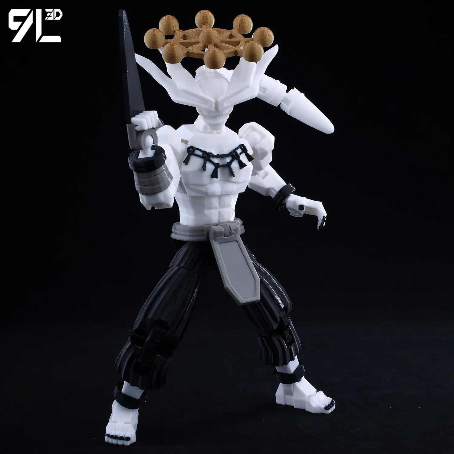 9L3D Printed Titan13 Jujutsu Kaisen Mahoraga Figure Dummy13 Lucky13 Multi-Jointed Poseable T13 Anime Model Collectible Toys Gift