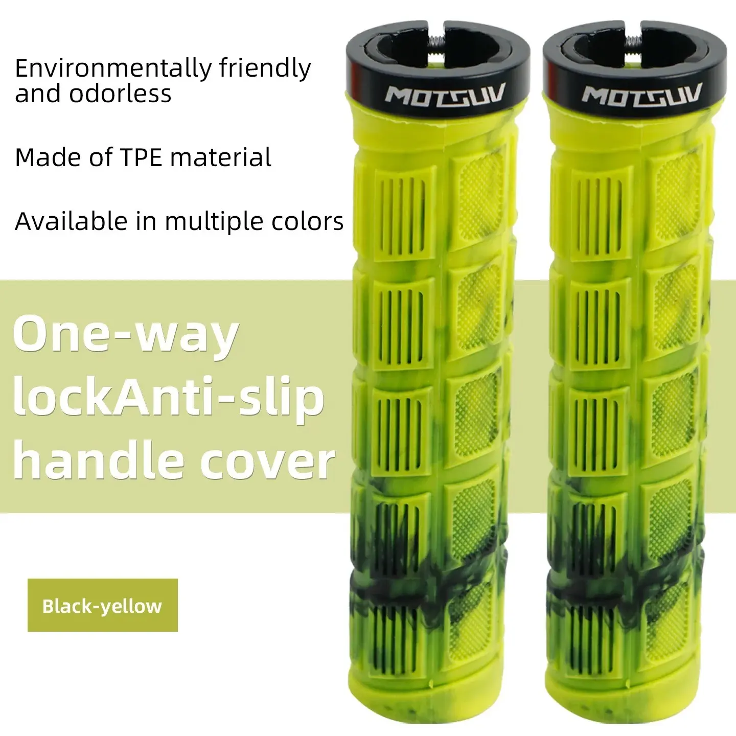 Motsuv Two-color Mixed Color Non-slip Bmx Handle Grip TPE Bicycle Grips MTB Bike Handlebar Rubber Cycling Bike Accessories