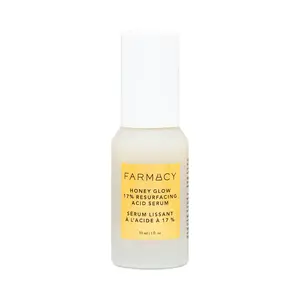 Farmacy Beauty Honey Glow 17% AHA + BHA Resurfacing Acid Serum for Hyperpigmentation Brightening & Daily Soothing Clarifying 30 ml Hypoallergenic Exfoliant