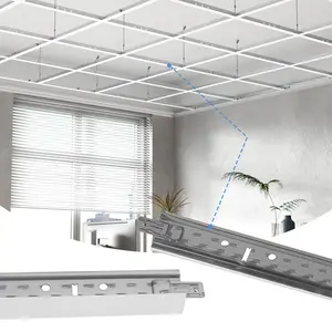 LooYee 75-Piece 24-Inch Cross Tee Drop Ceiling Grid Partial Kit, 2ft Galvanized Steel, Rust-Proof, Fire-Resistant, Easy-Install for Indoor Basement & Living Room Use