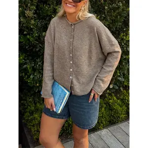 CozyFuzzyKnitCardiganforWomen-SolidColor,LongSleeve,Button-FrontSweater|MachineWashable,ClosureSweaters