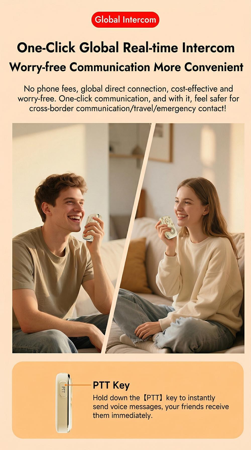 HYUNDAI VA18 8-in-1 Smart AI Translator Speaker, Support Translation, SOS Emergency Assistance, Global Intercom, Anti-Lost Alert, AI Assistant, Radar Detection & Vibration Alert, Portable Audio Device for Travel, Compatible with Android & iOS