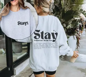 Stay; Sweatshirt Suicide Prevention Sweatshirt Mental Health Sweatshirt Suicide Awareness Sweater Semicolon Mental Health Shirt TT03