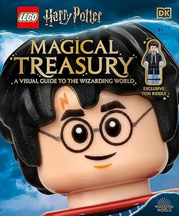 LEGO Harry Potter Magical Treasury English Collector's Edition Hardcover Book - 2018-2020 Content, Behind-the-Scenes Chapter, Exclusive Tom Riddle Minifigure, Explore Wizarding World, Art for Kids, Gift Ideas for Kids