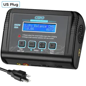 Lipo Battery Charger, 1S-6S RC Car Charger 150W Lipo Charger 10A Balance Charger Fast Charge Discharge Smart Charger for LiPo/Li-ion/LiFe Battery(1-6s) NiMH/NiCd (1-15s) RC Hobby Battery Charger