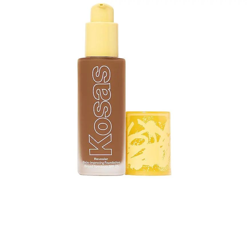 Kosas Revealer Skin Improving Foundation SPF 25 in Medium Deep Neutral Olive 360