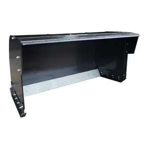 LANDY 84" Pullback Skid Steer Snow Plow Pusher, Snow Plough Blade, Universal Skid Steer Quick Tach