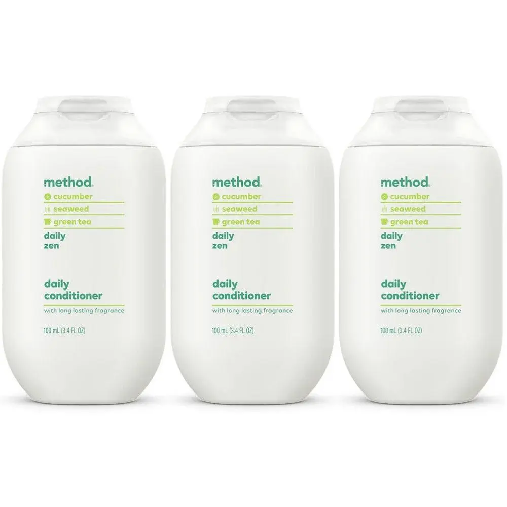 Method Travel Size Conditioner, Daily Zen, 3.4oz - 3 Pack