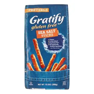 Gratify  10. 5 oz Gluten Free Pretzel Stick, Pack of 6, Snack, 10.5Oz