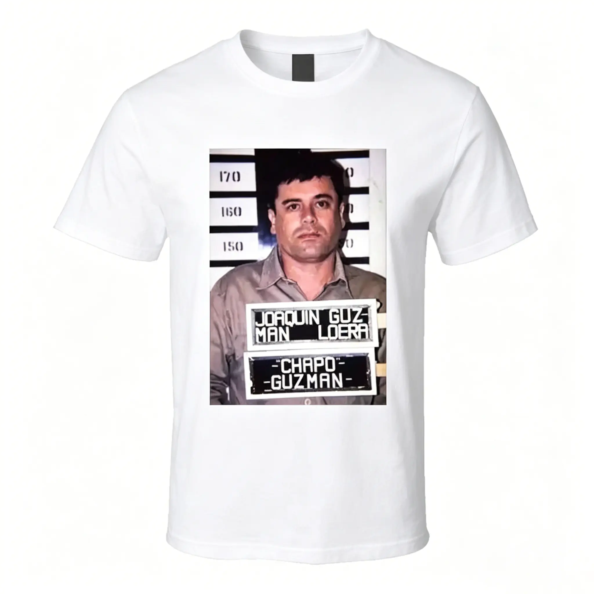 ️  Joaquin El Chapo Guzman Mugshot Cool Cartel Leader T Shirt, Fashion Cotton,For Men, For Women