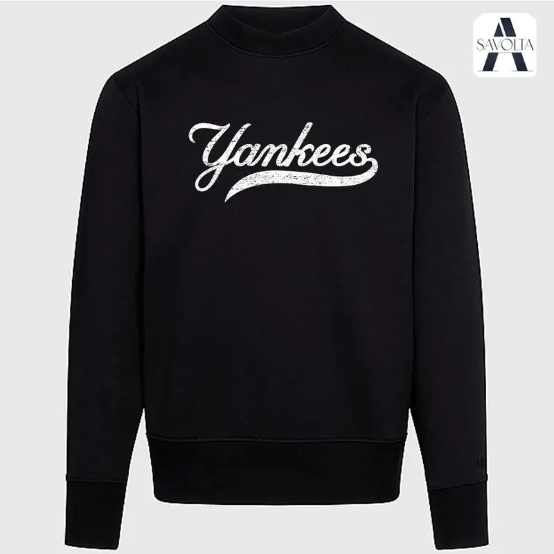Yankeess Graphic Sweater Casual Street Style Fleece Fabric Long Sleeve Crewneck Pullover Sweatshirt Trendy Tops for Unisex Sweatshirt Hoodie Comfort Colors 5q2tm7r2