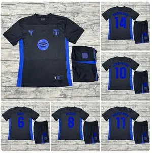 Barcelona Football Club Kit - Black Edition 2026 High-quality Fabric Soccer Jerseys Set with All Official Logos for Professional Matches J
