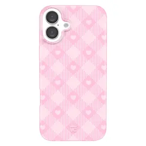 Velvet Caviar Dolly Pink Gingham iPhone Case - Cute & Trendy Phone Cases for iPhone with Stylish Girly Design and Shockproof Protection