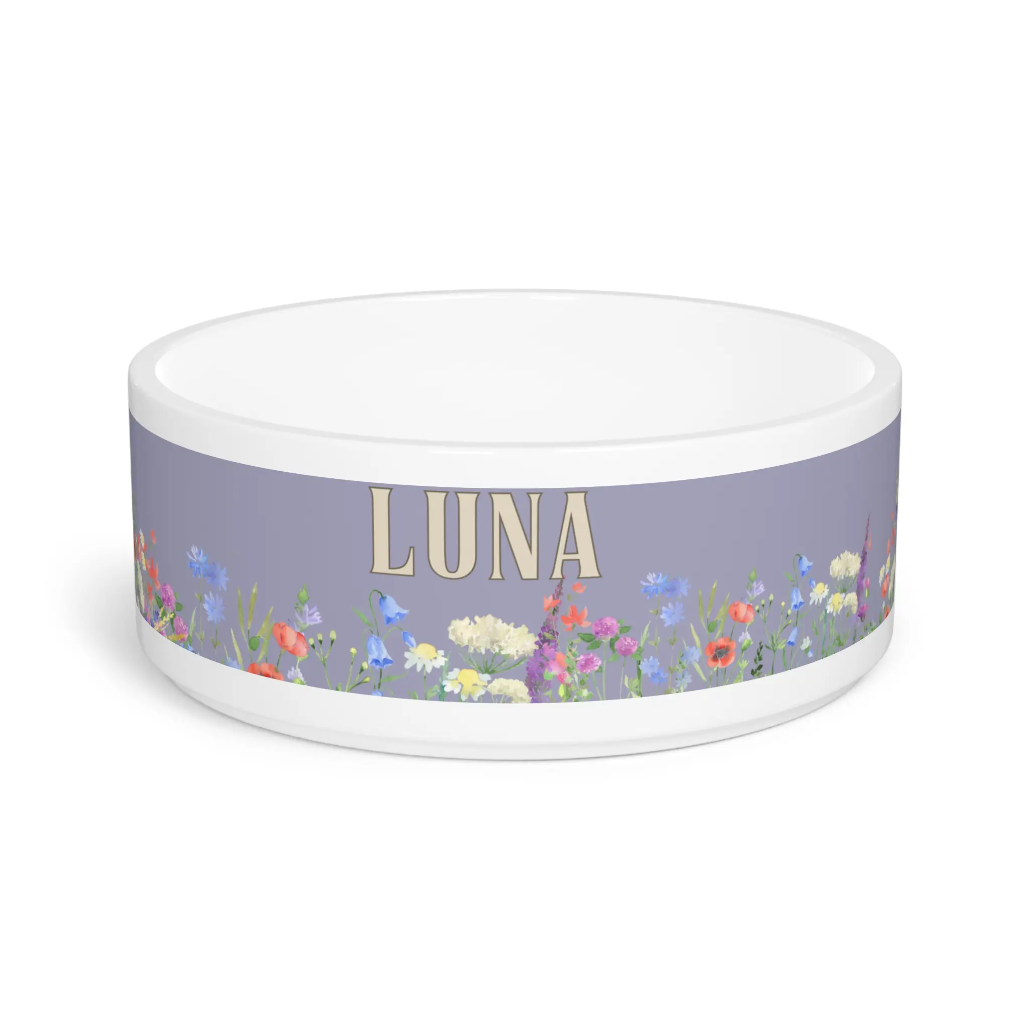 Personalized Dog Bowl with Name l Stylish and Durable l Perfect Gift for Pets l Custom Food and Water Dish for Dogs of All Sizes