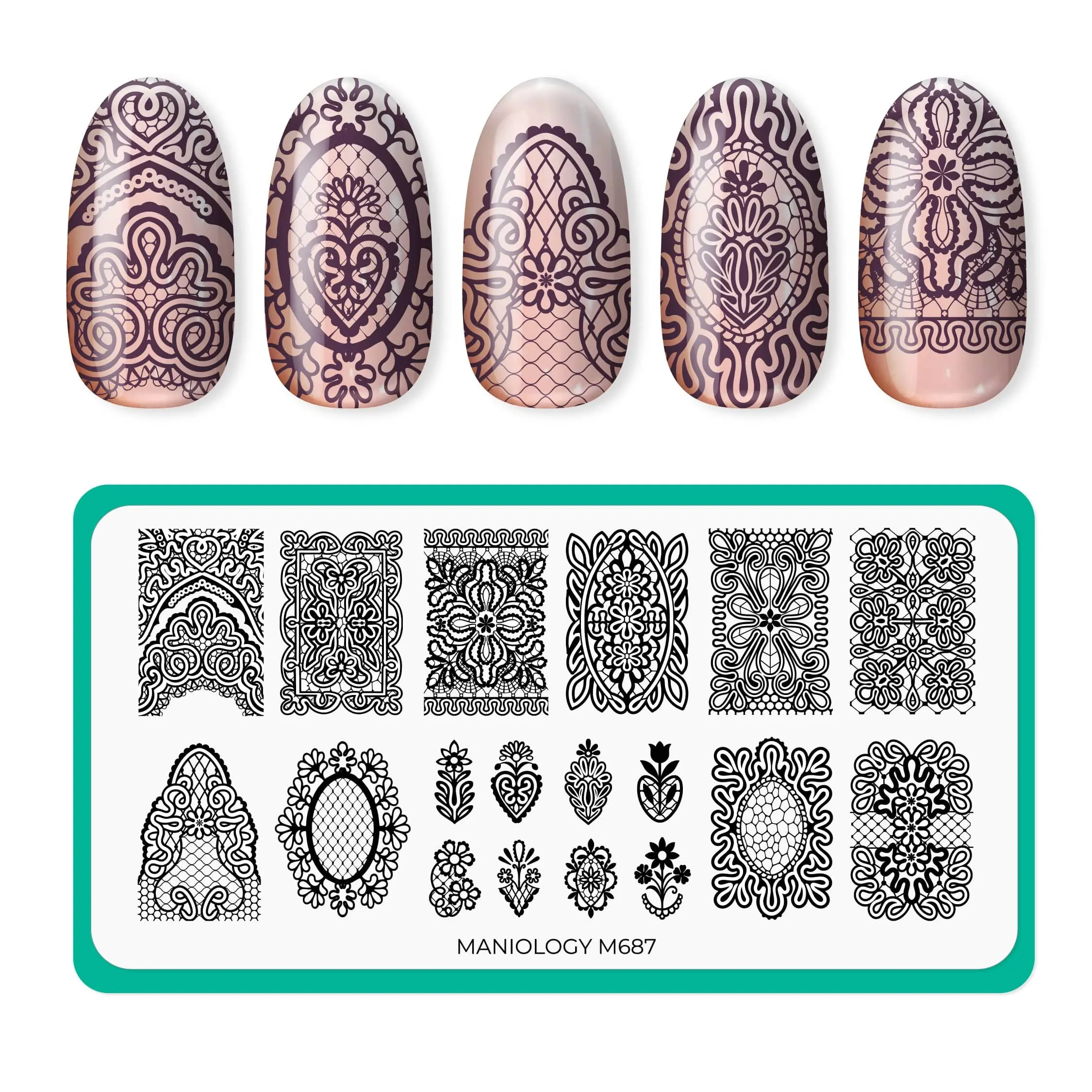 Heritage Lace (M687) - Nail Stamping Plate