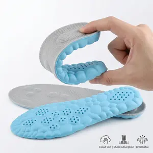 4D Cloud Memory Foam Insoles: Anti-Fatigue Arch Support & Pain Relief for All-Day Standing. Trim-to-Fit Unisex Inserts. Breathable, Cushion, Insoles.