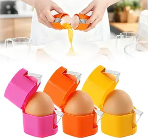 3pcs Egg Shell Opener for Hard Boiled Eggs Stainless Steel Egg Peeler Tool Easy Egg Cracker Tool for Raw Eggs, Egg Slicer for Raw Eggs Kitchen Gadgets for Baking
