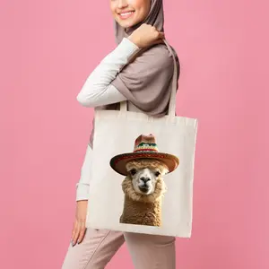 Premium Alpaca Canvas Tote with Spacious Interior and Sturdy Handles for Daily Errands