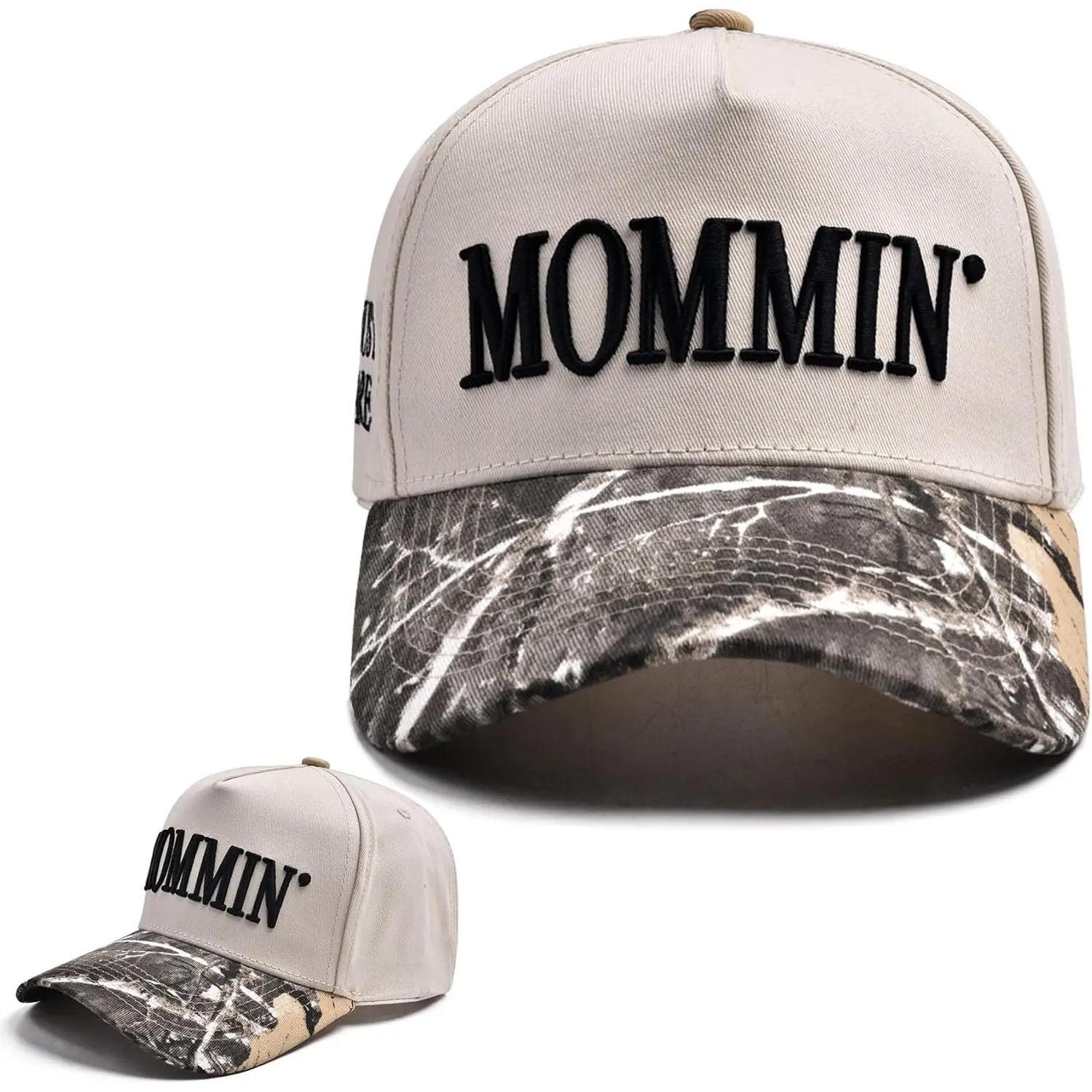 Mommin Trucker Hat for Women and Men, Embroidered Mom Baseball Cap, Adjustable Canvas Snapback Baseball Cap,summerwins summerwins