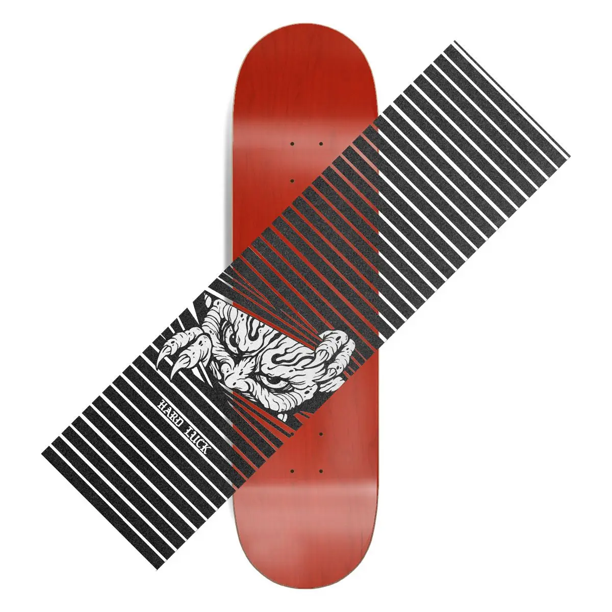 Hard Luck Skateboard Griptape Black/Clear 9" x 33"