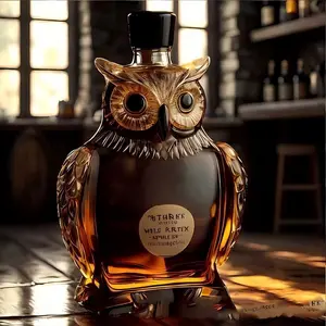 Creative Owl Whiskey Bottle, High Borosilicate Glass, Drinkware, Enhance Your Wine Style, Perfect for Outdoor Travel, Bars, Home Parties, Best Gift
