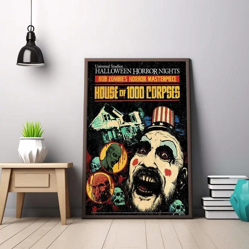 House Of 1000 Corpses   Poster Universal Horror Nights, Vintage Movie