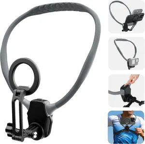 Phone Holder for Recording, Hands Free POV/Vlog  Mount with Chest Strap, Video Filming for Cooking/Riding, Content Creator for  16 15 14 13 12 Android  Insta360