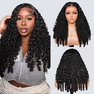 [Burmese Curly Wig] Megalook 13X6 Glueless Lace Frontal Wig Pre-everything Tiny Knots Put On Go With Elastic Drawstring Band Natural Hairline Finger Coil Ends #Summervibes
