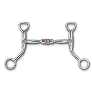 89-20035 Myler Level 1 Comfort Sweet Iron Snaffle With Copper Roller HBT Bit