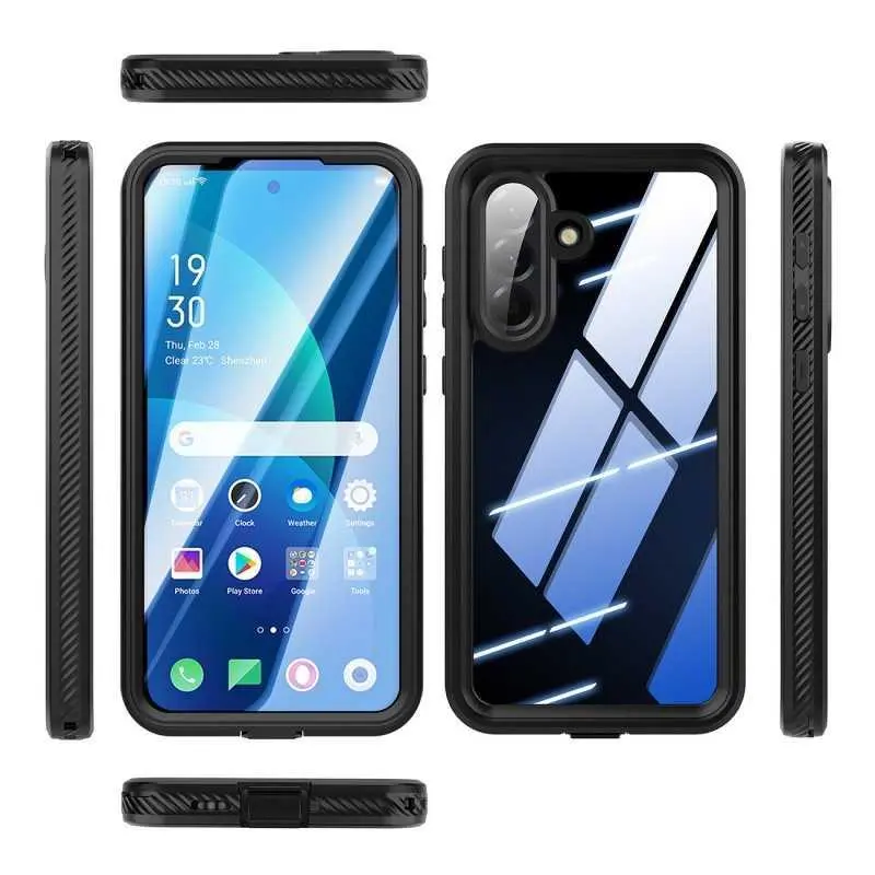 For Samsung A57 5G Phone Case Diving Waterproof Case Outdoor Swimming Full Coverage Protective Cover Sports Shockproof Case HNB88
