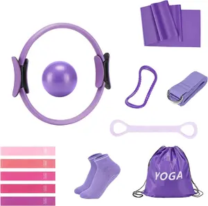 Premium 7-in-1 Pilates Ring and Yoga Resistance Bands Set