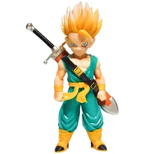 Dragon Ball Little Trunks Dual Head Replacement Figure Anime Collectible Model, Desktop Decoration, Replaceable Parts, Perfect Gift, Anime Figures