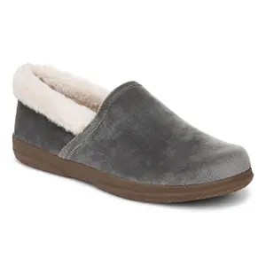 Vionic Velvet Cozy Collar Slippers - Clare