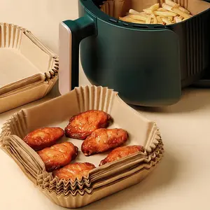 Square Air Fryer Paper Indoor Grill Accessories Kitchen Appliances Eco-Friendly Disposable Foil Pans Replacement Parts for Healthy Cooking