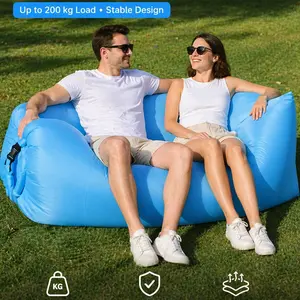 Outdoor Lazy Inflatable Bed, Air Sofa Sleeping Bag, Outdoor Sofa Bed, Inflatable Lounger for Camping Beach Outdoor Leisure