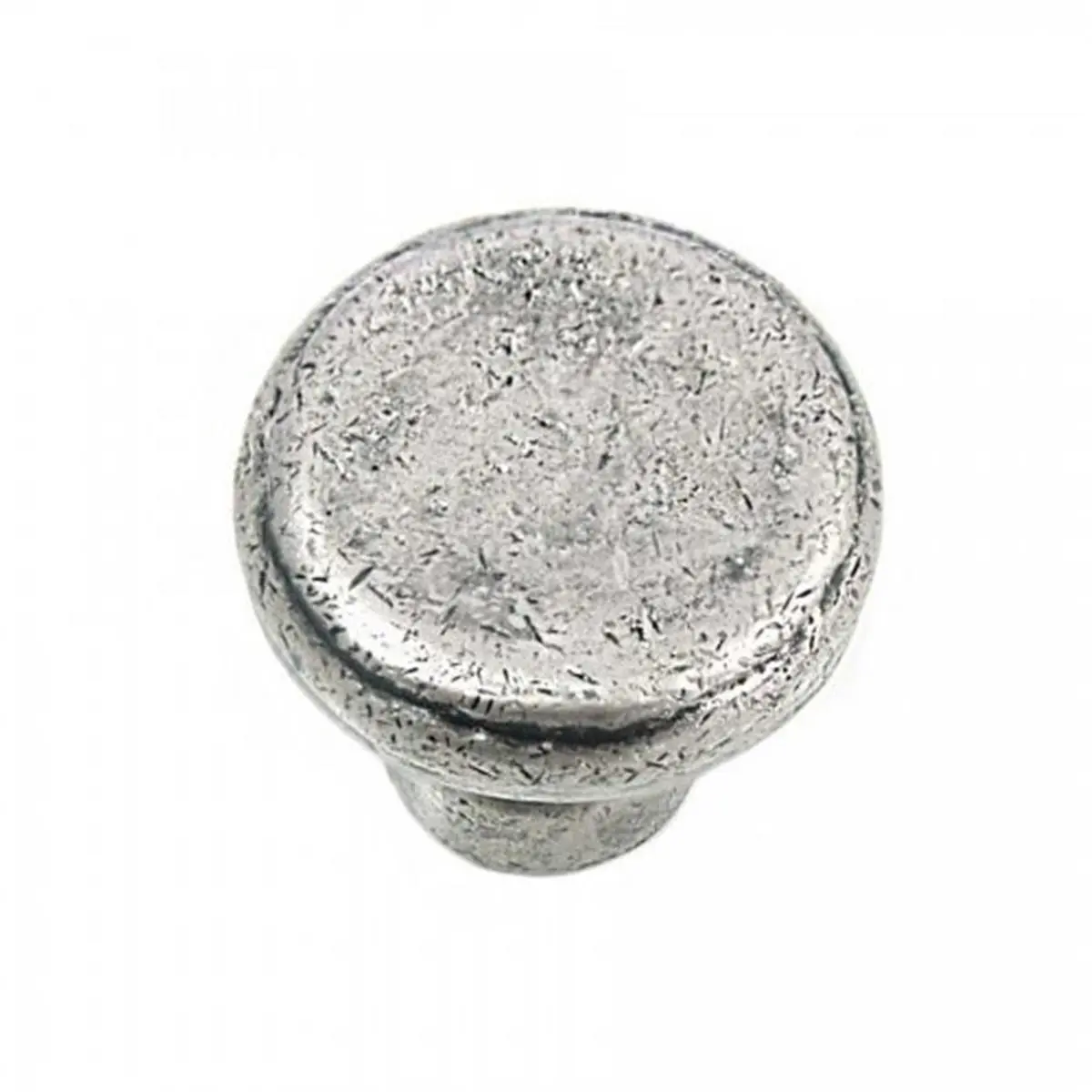 Strategic Brands  Distressed Pewter Riverstone Large Button Cabinet Knob