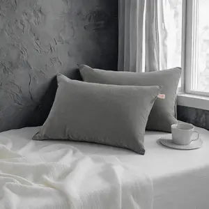 Two Down Alternative Toddler Pillows, Soft and Machine Washable Travel Small Pillows, Ideal for Crib, Cot