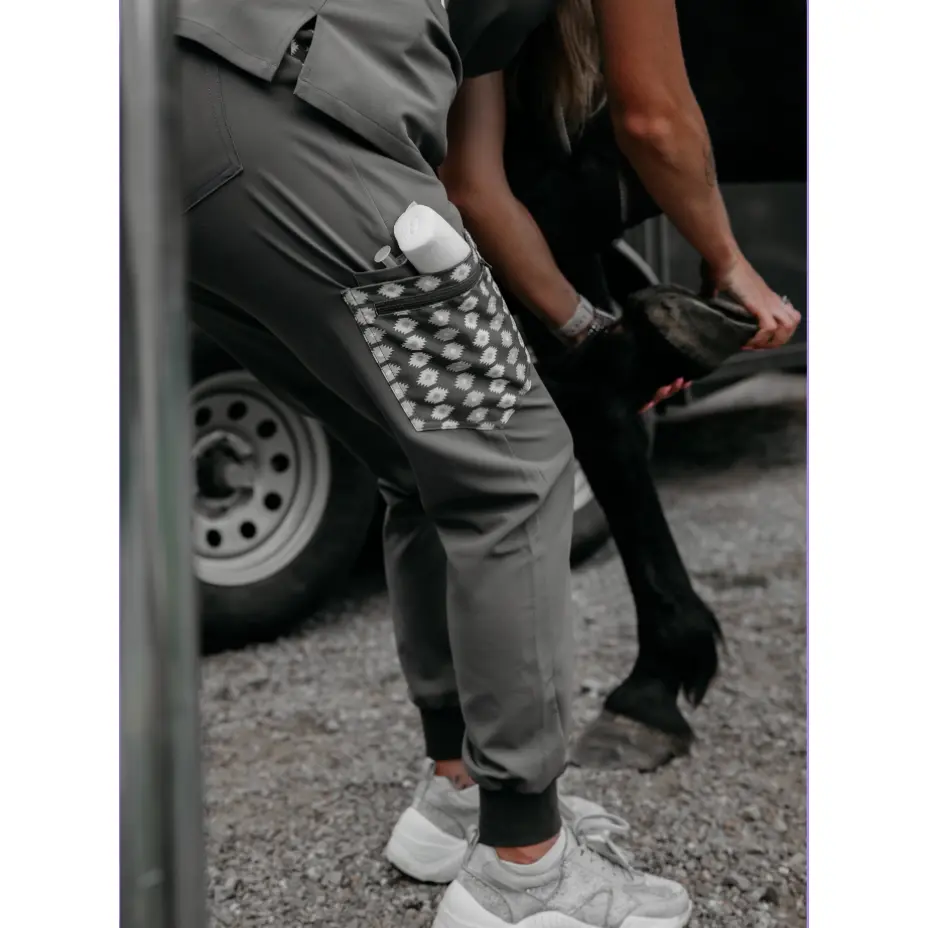 Grey Aztec Pants