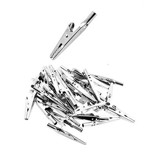 Mandala Crafts Small Metal Alligator Clips for Crafts, Soldering, Electric Test Leads, Painting 51mm 2 Inches