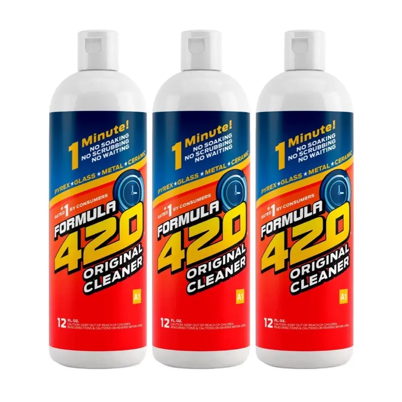 12oz (0-500ml) Liquid All-Purpose Surface Cleaner Set - Household Solution, Safe for Metal, Ceramic, Pyrex Glass - Instant Cleaning, Biodegradable, Unscented Home Care Product, No Harsh Chemicals, Long-Lasting Up to 45+ Minutes, Room, Floral